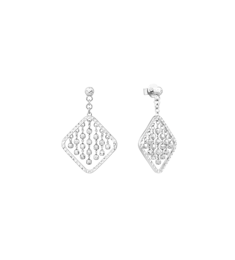 Bông tai Vàng trắng Ý 18K PNJ 0000W000949