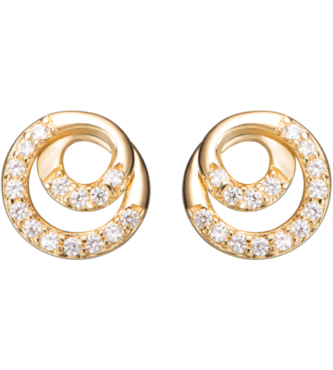 Bông tai Vàng 18K đính đá CZ PNJ XM00Y000082