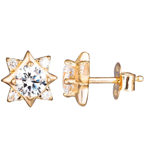 Bông tai Vàng 18K đính đá CZ PNJ XMXMY000057