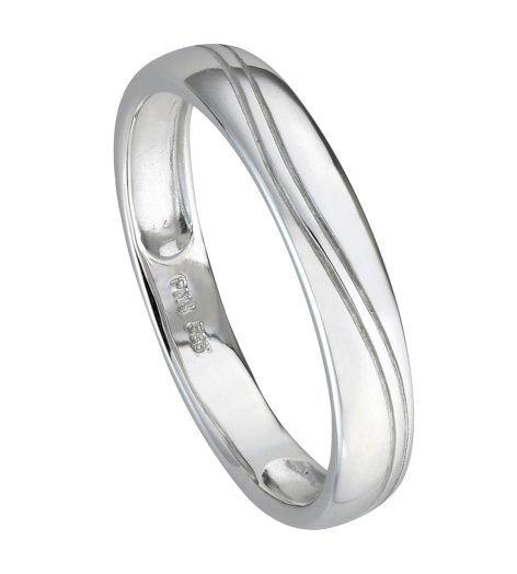 Nhẫn cưới nam Vàng trắng 10K PNJ 0000W000040