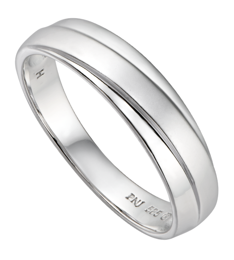 Nhẫn cưới nam Vàng trắng 14K PNJ 0000W000062