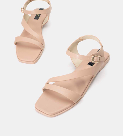 Giày Sandal Bệt Mũi Vuông