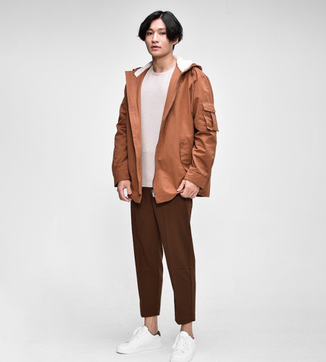 Áo Khoác Nam Mũ Lót Lông AK11160