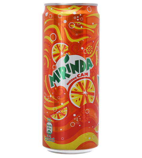 Nước ngọt Mirinda hương cam 330ml