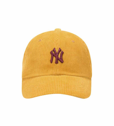 Mũ MLB Corduroy N-Cover Ball Cap New York Yankees 32CPYE011-50D Màu Vàng