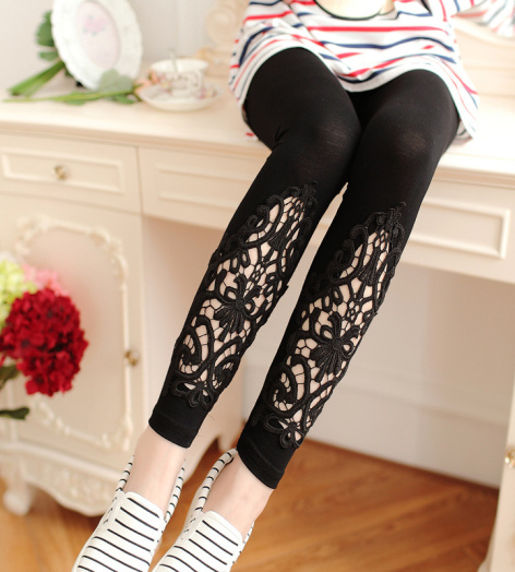 Quần Legging Nữ Ren Hoa 104