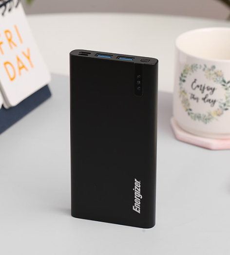 Pin sạc dự phòng Polymer 10.000mAh Type C PD QC3.0 Energizer UE10047PQ Đen