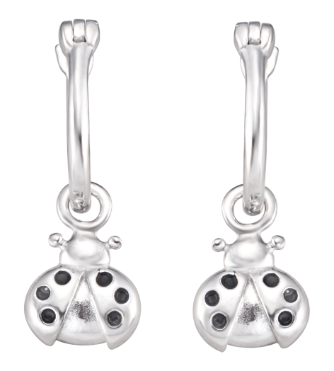 Bông tai trẻ em bạc PNJSilver hình cánh cam 0000K000084