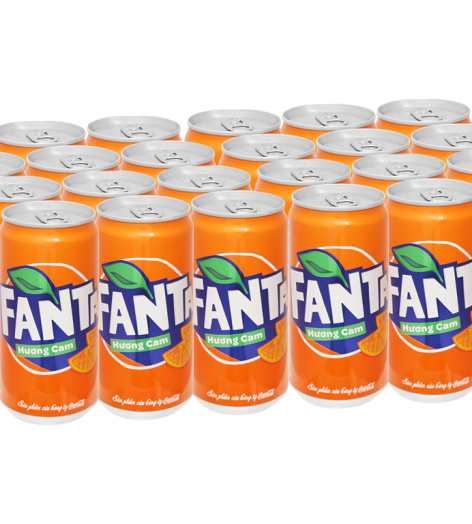 Thùng 24 lon nước ngọt Fanta hương cam 250ml