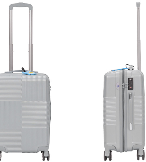 Vali nhựa 20 inch Hùng Phát 698 (Bạc)