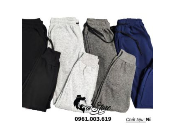 Quần jogger nam nữ thun da cá/nỉ bigsize thể thao/gym