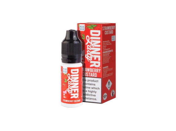 STRAWBERRY CUSTARD (50:50) BY DINNER LADY (10 ML) (BÁNH TRỨNG DÂU)
